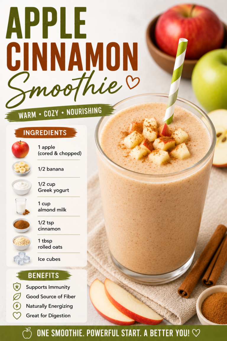 Apple Cinnamon Smoothie 🍎