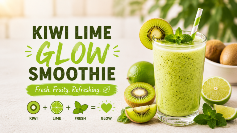 Kiwi Lime Glow Smoothie 🥝✨