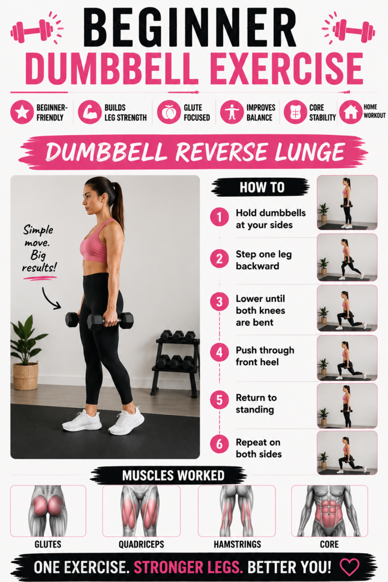 Dumbbell Reverse Lunge Exercise 💪